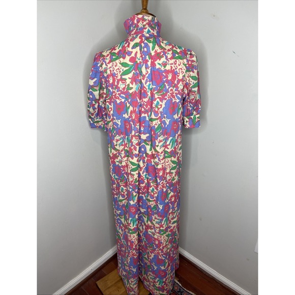 NWOT Tuckernuck Hyacinth House Magenta Multi Floral Ruffle Collar Louisa Dress M - Picture 5 of 12